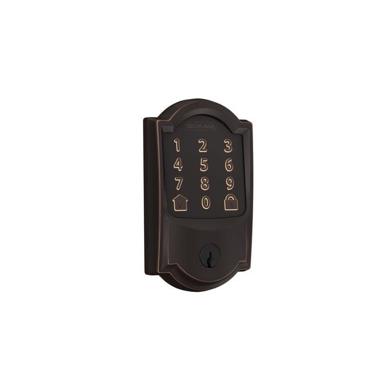 Schlage BE489WBVCAM716 Encode Aged Bronze Metal Wi-Fi Deadbolt
