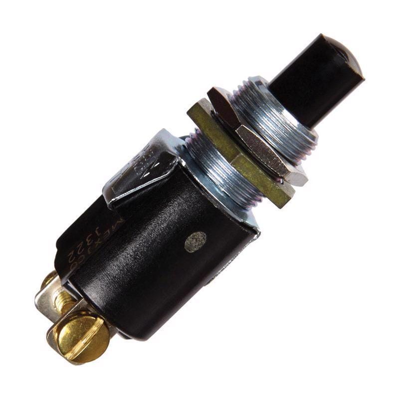 Jandorf 61037 0.25 amps Single Pole Momentary/Normally On Appliance Switch Black 1 pk