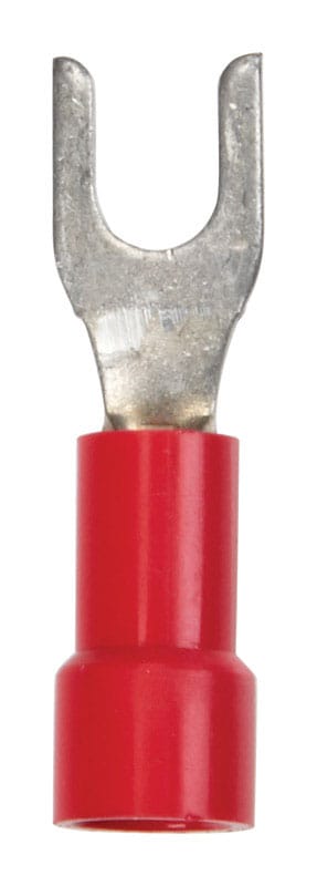 Jandorf 60985 22-18 Ga. Insulated Wire Spade Terminal Red 5 pk