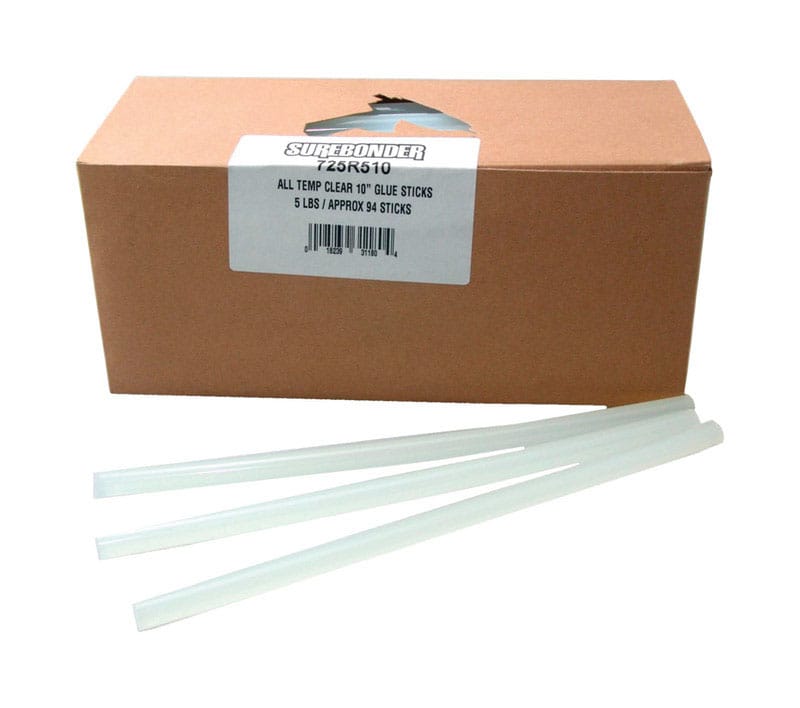 Surebonder 725R510 0.5 in. D X 10 in. L All Purpose Glue Sticks Clear 94 pk