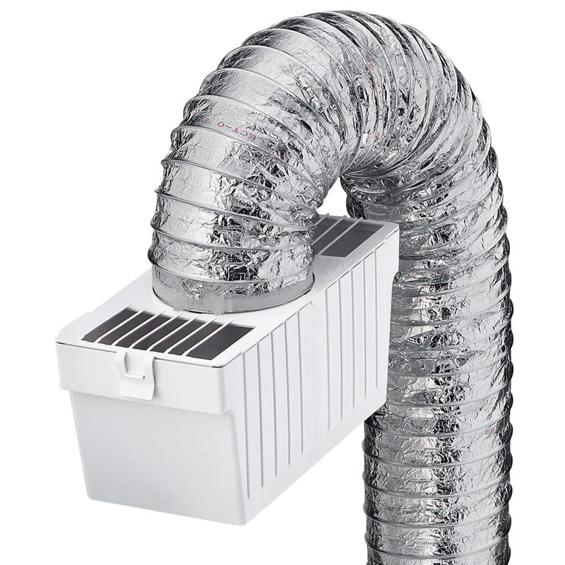 Deflect-O LTF Supurr-Flex 4 ft. L X 4 in. D Silver/White Aluminum/Plastic Lint Trap Kit