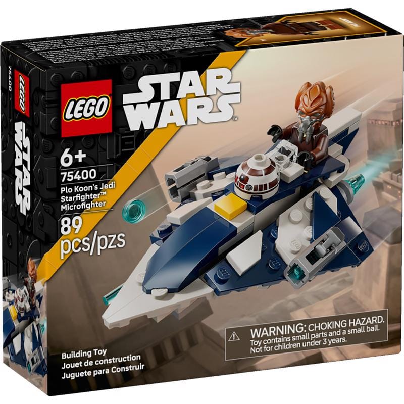 Lego 75400 Plo Koons Jedi Starfighter Microfighter Star Wars Building Set Multicolored 89 pc