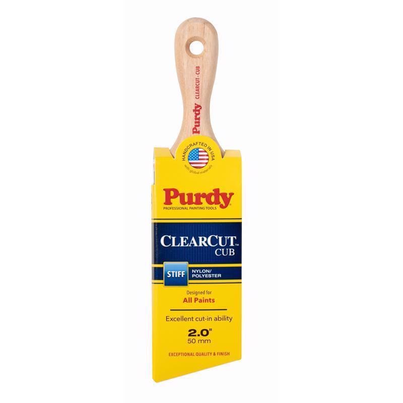 Purdy 144153120 Clearcut Cub 2 in. Stiff Angle Trim Paint Brush