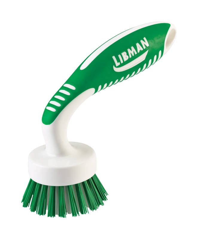 Libman 42 2 in. W Hard Bristle 4 in. Plastic/Rubber Handle Kitchen Brush