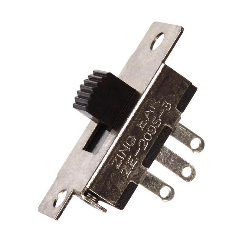 Jandorf 61021 3 amps Single Pole Slide Appliance Switch Black/Silver 1 pk