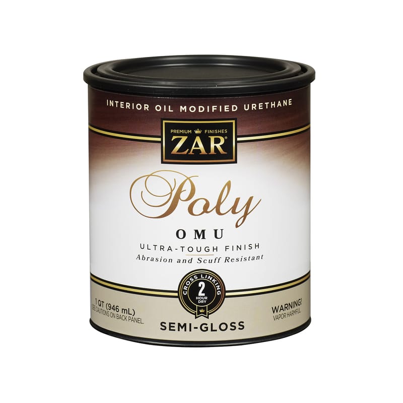 Zar 832733 Ultra Max Semi-Gloss Clear Water-Based Polyurethane 1 qt