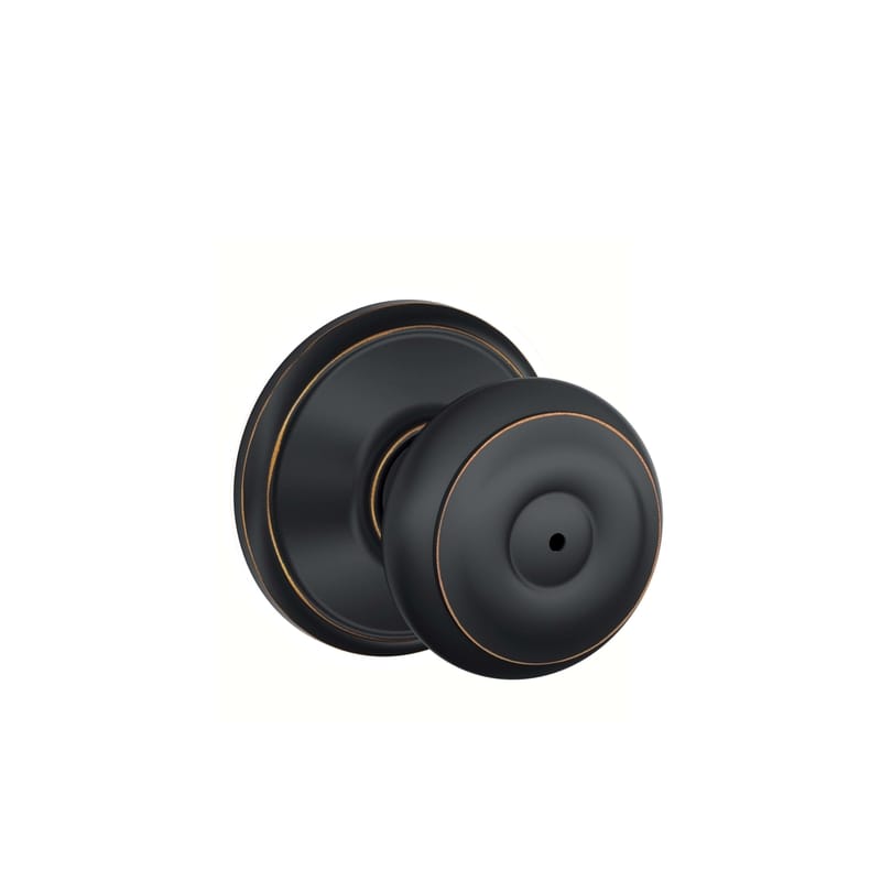 Schlage F40GEO716 Georgian Aged Bronze Privacy Knob