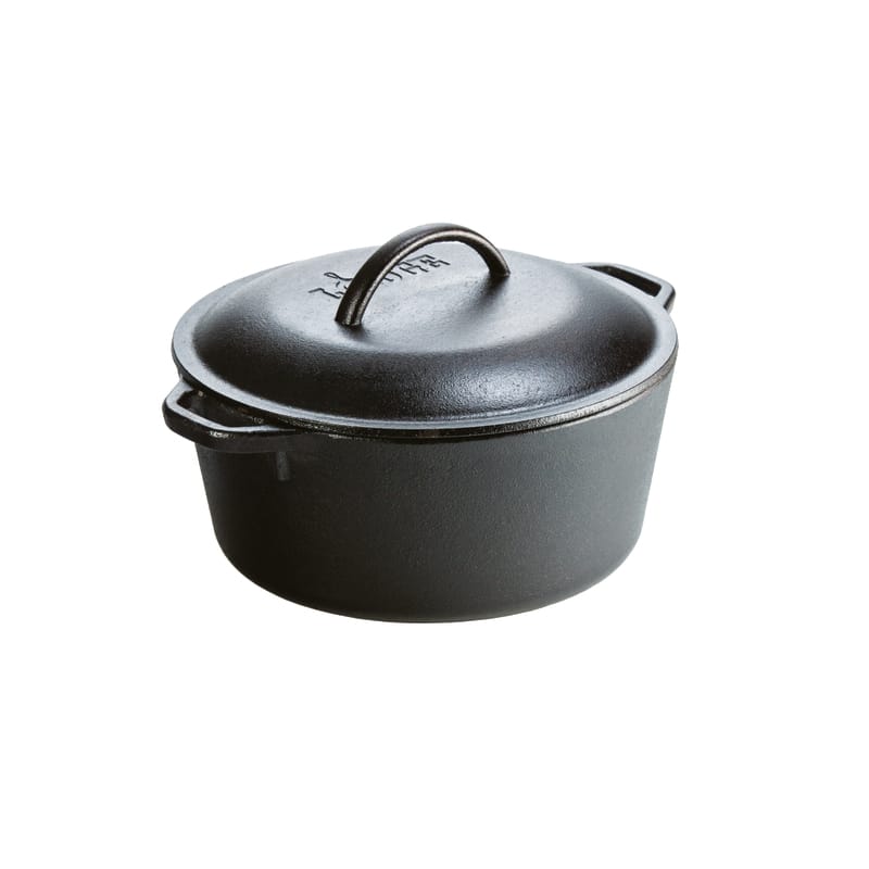 Lodge L8DOL3 Cast Iron Dutch Oven 10 in. 5 qt Black