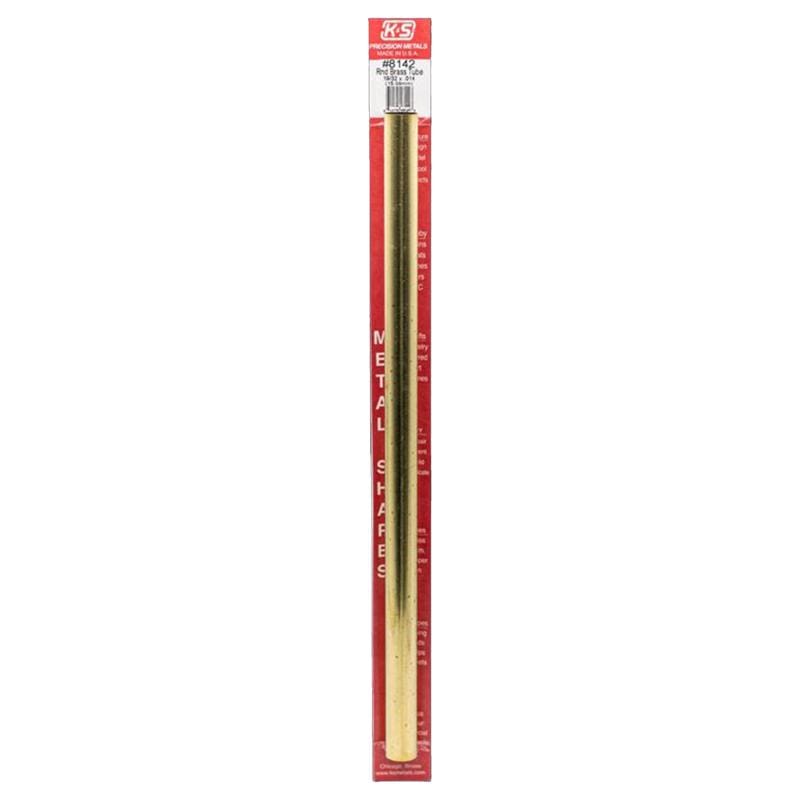 K&S 8142 19/32 in. D X 12 in. L Round Brass Tube 1 pk