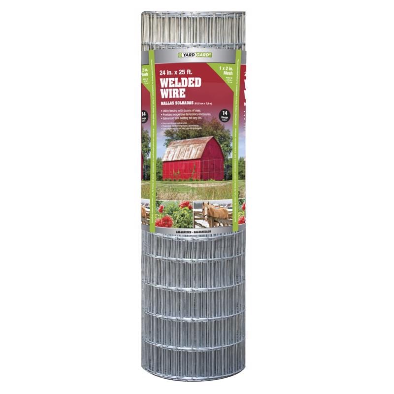 Yardgard 309221A 24 in. H X 25 ft. L Galvanized Steel Welded 1 x 2 in.