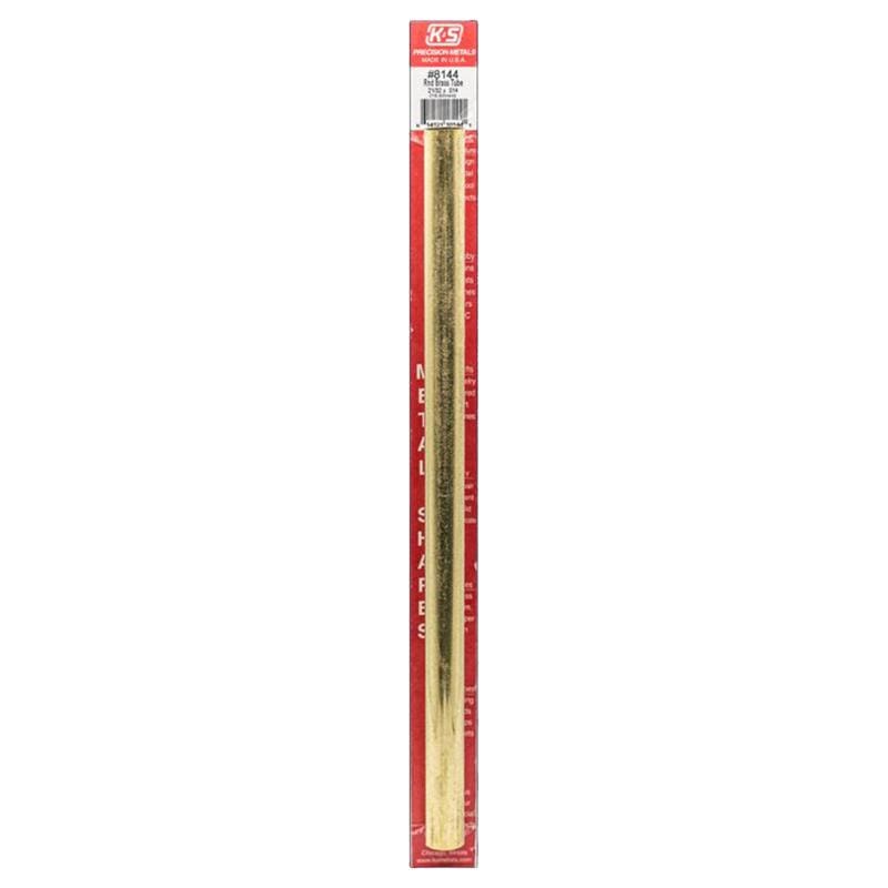 K&S 8144 21/32 in. D X 12 in. L Round Brass Tube 1 pk