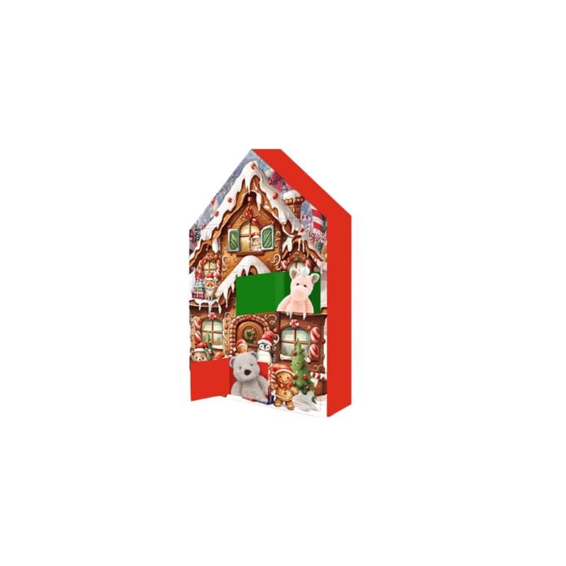 Beverly Hills Teddy Bear WS04669 Gingerbread House Plush Advent Calendar 12 pc