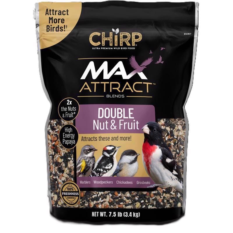 Chirp 17386 Max Attract Nut and Fruit Wild Bird Food 7.5 lb
