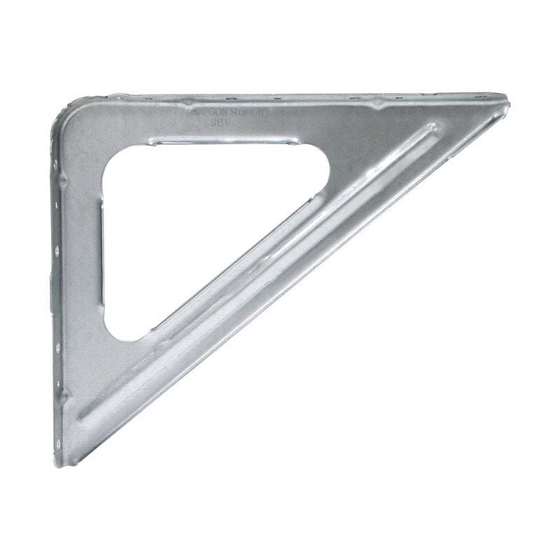 Simpson Strong-Tie SBV Zinc Galvanized, G90 Silver Steel Bracket 16 Ga. 11 in. L