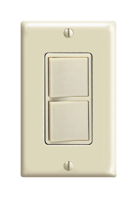 Leviton C21-05679-00I Decora 15 amps Single Pole Rocker Switch Ivory 1 pk