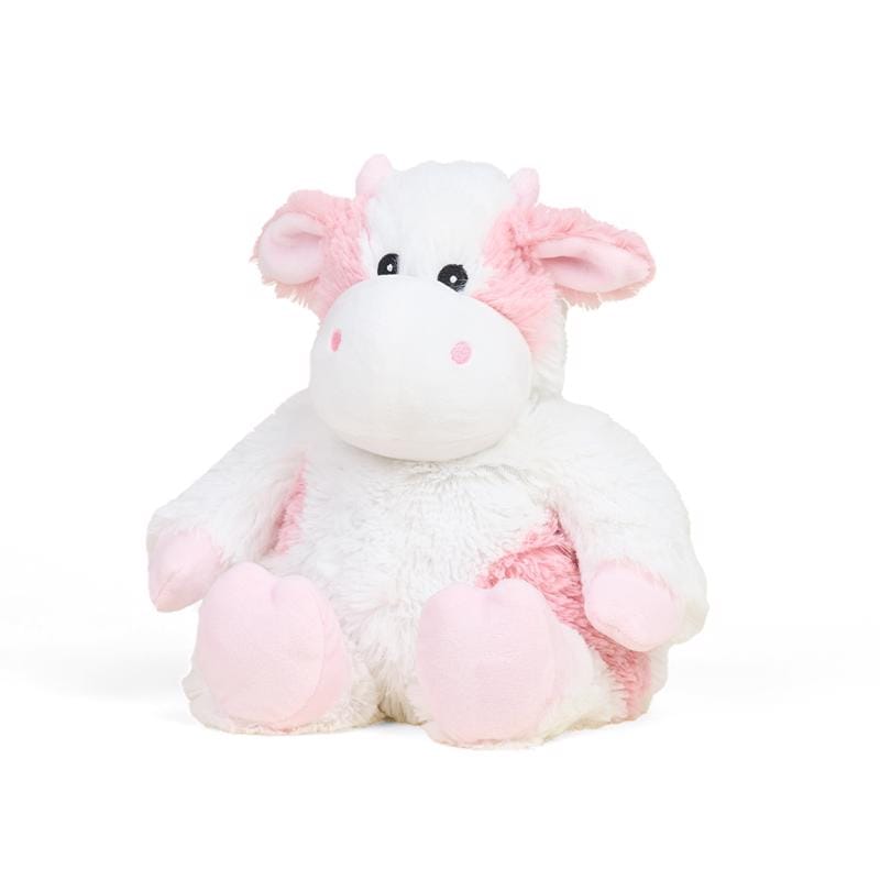 Warmies CP-COW-S Strawberry Cow Stuffed Animals Pink