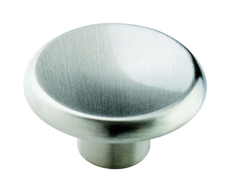 Amerock 1887678 Allison Round Cabinet Knob 1-1/2 in. D 3/4 in. Satin Nickel 10 pk