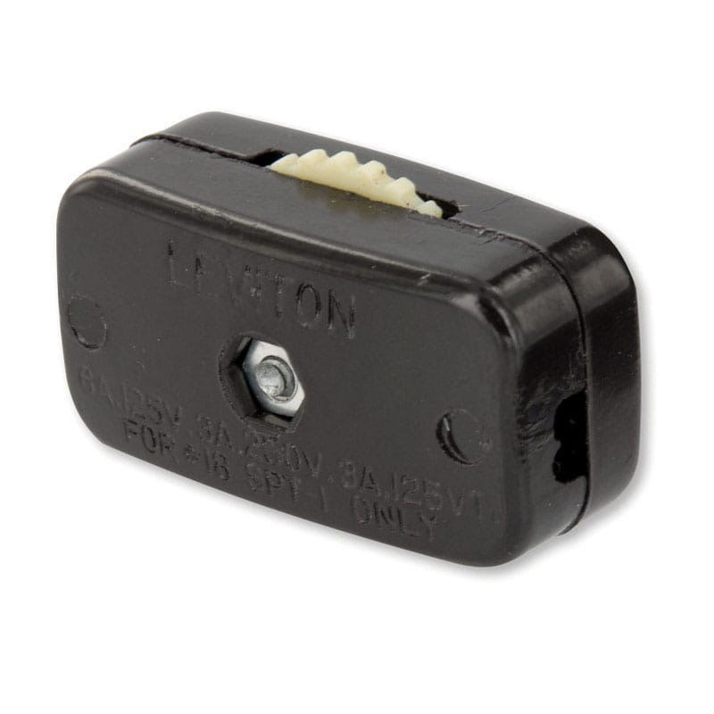 Leviton C30-00423-03K 6 amps Single Pole Feed Through Switch Brown 1 pk