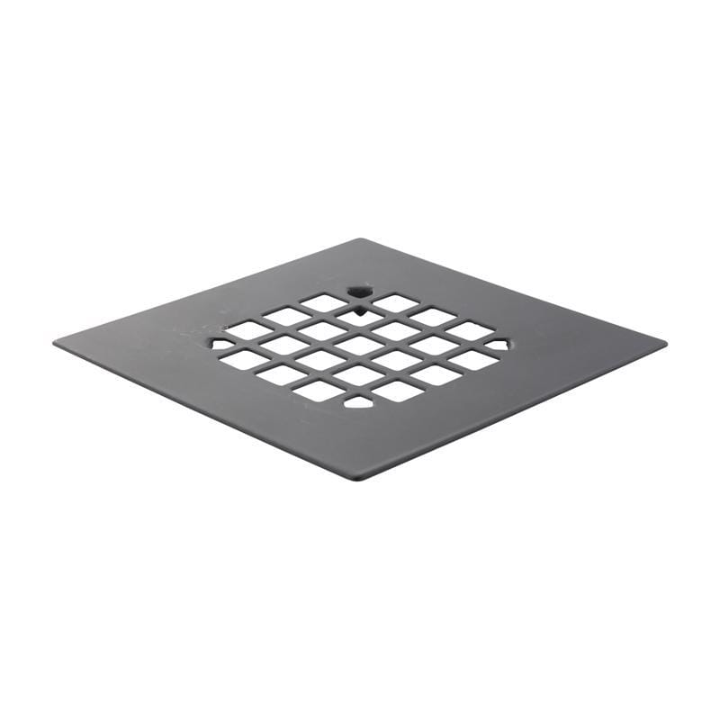Danco 9D00011047 4-1/4 in. Matte Black Square Stainless Steel Drain Cover