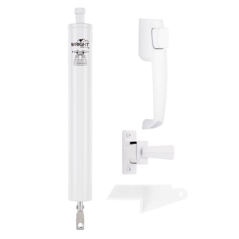 Wright Products VLANT-WH 1-1/4 in. D X 10-11/16 in. L White Steel Lanai Door Repair Kit 1 pc