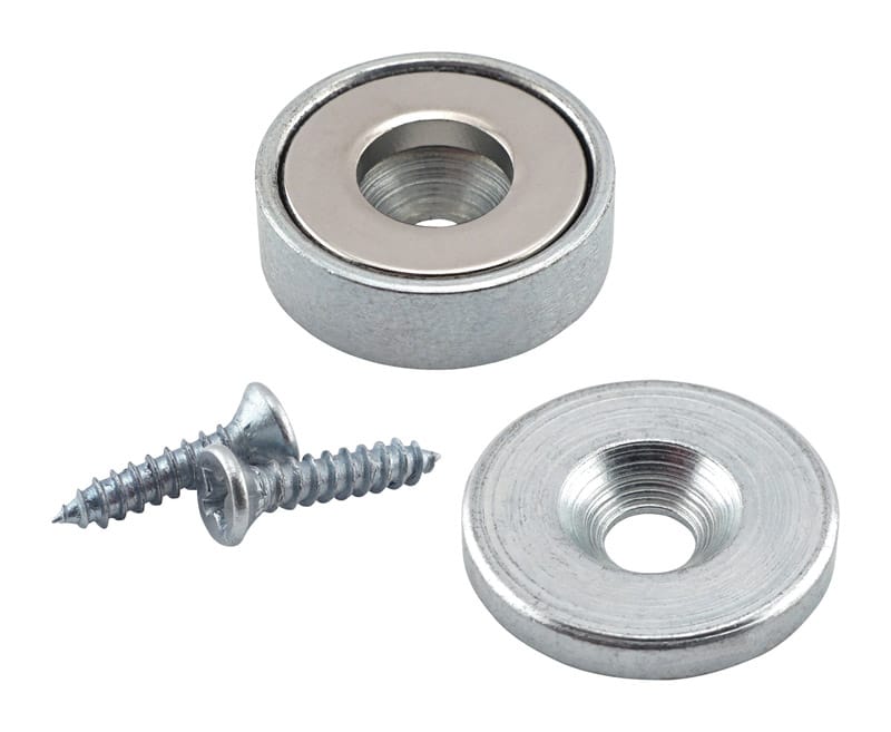 Magnet Source 07573 .281 in. L X .875 in. W Silver Super Latch Magnets 23 lb. pull 1 pc