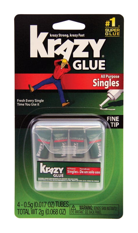 Krazy Glue KG58248SN Super Strength Polyvinyl acetate homopolymer Clear All Purpose Adhesive 0.017 oz