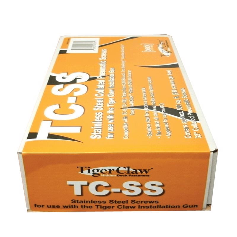 Tigerclaw F-6557-SSPS Angled Strip Black Oxide Scrail Fasteners 930 pk