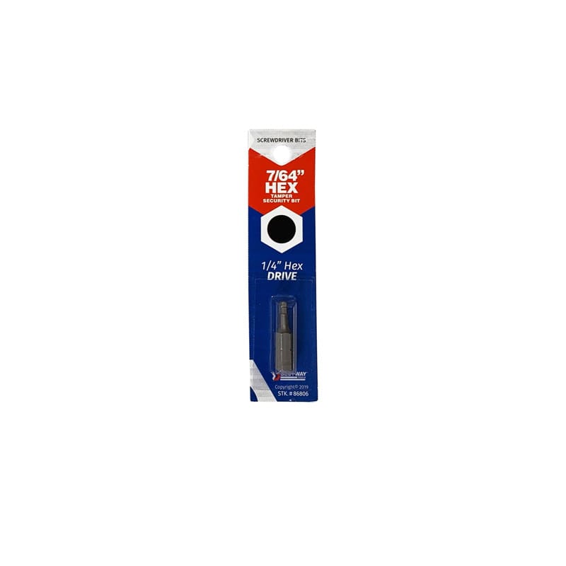 Best Way Tools B86806 Hex 7/64 in. X 1 in. L Screwdriver Bit Carbon Steel 1 pc