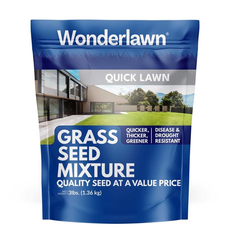 Barenbrug QGR3ACE00 Wonderlawn Mixed Partial Shade/Sun Grass Seed 3 lb