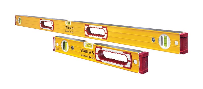 Stabila 37816 Aluminum Type 196 Box Beam Level Set 3 vial