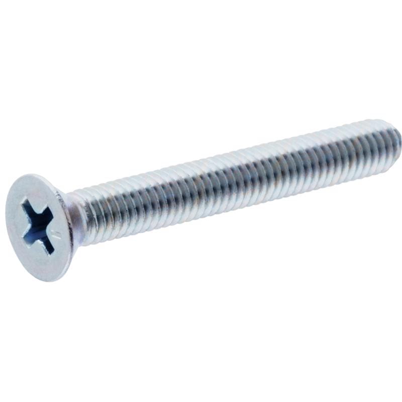 Hillman 101085 No. 10-24 Ga. X 2-1/2 in. L Phillips Flat Head Zinc-Plated Steel Machine Screws 100 pk
