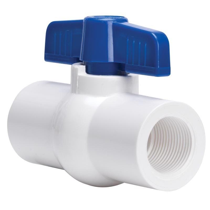 Homewerks VBVP40B8M 2 in. PVC FIP Ball Valve Full Port Quarter-Turn Lever For Potable Water