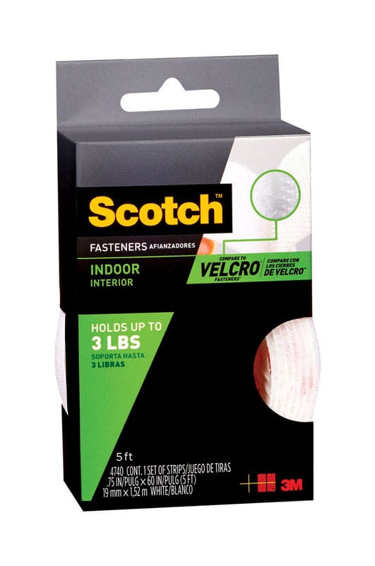 Scotch RF4740 Medium Foam Hook and Loop Fastener 60 in. L 1 pk