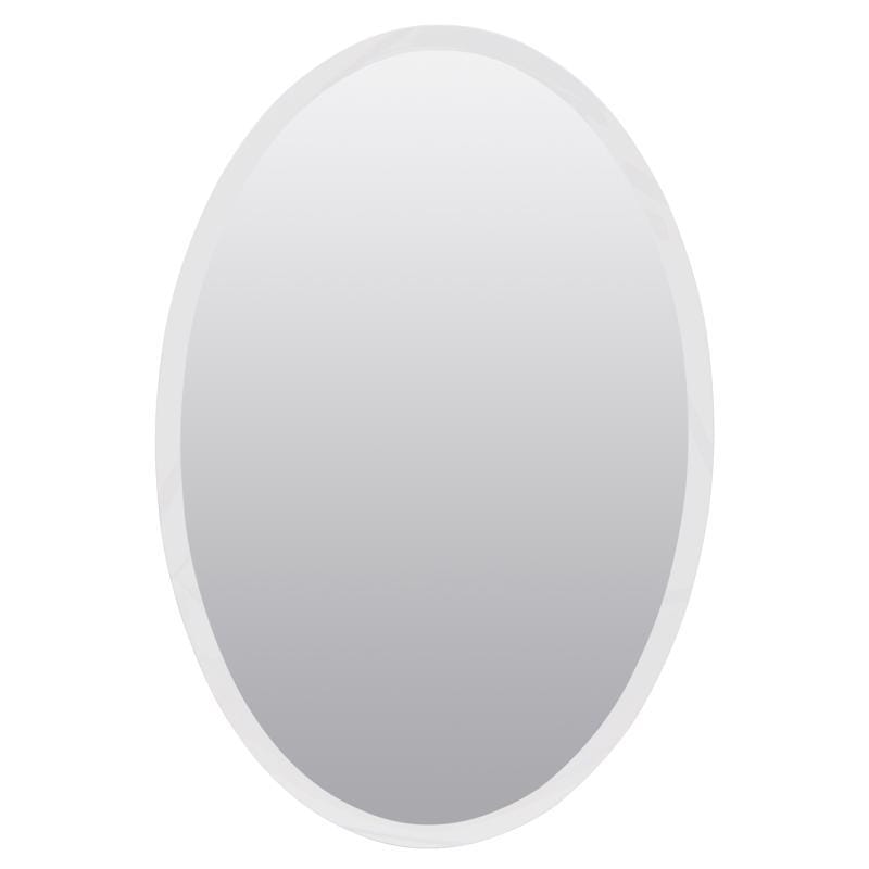 Zenna Home MMV1032 31 in. H X 21 in. W X 4 in. D Oval Medicine Cabinet/Mirror