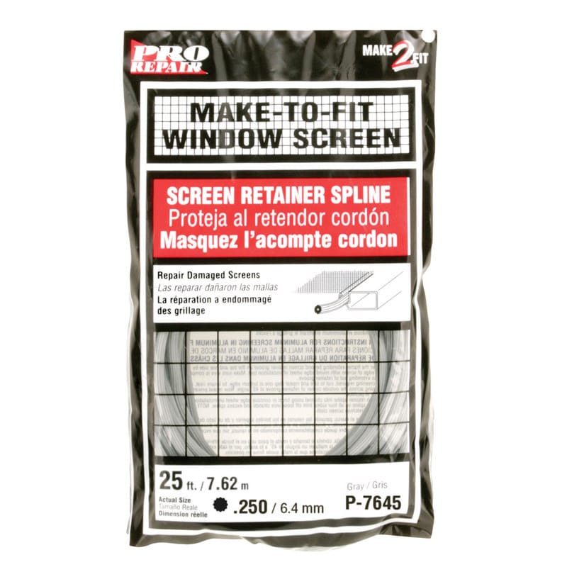 Prime-Line P7645 0.25 in. D X 300 in. L Screen Spline