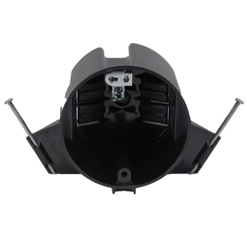 Cantex EZ18CNG EZ Box New Work 18 cu in Round Polycarbonate Ceiling Box Black