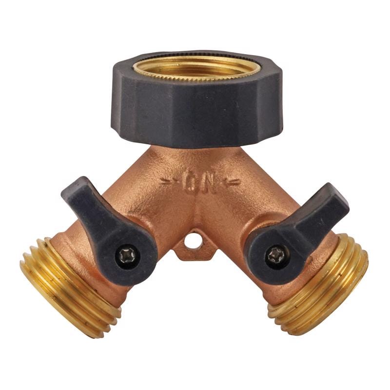 Melnor 15363 Brass Threaded Female 2-Way Shut-off Valve
