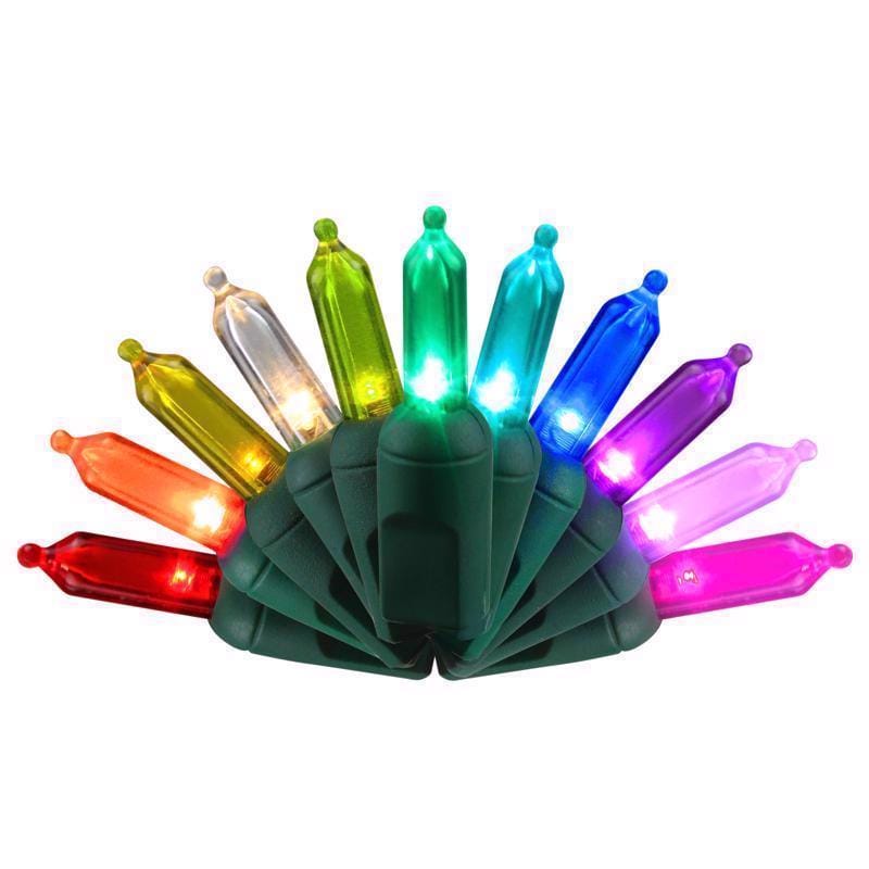 Celebrations RGBWWAT5A Platinum LED T5 Multicolored 50 ct String Christmas Lights 25 ft.