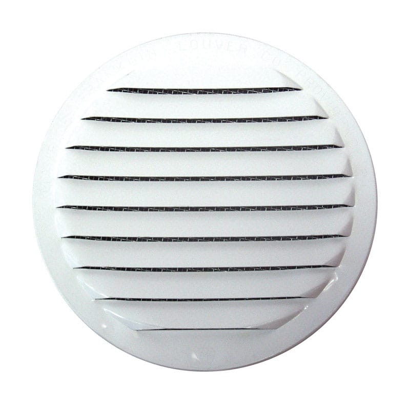 Maurice Franklin Louver RLW-100 6 6 in. W X 6 in. L Gloss White Aluminum Mini Louver