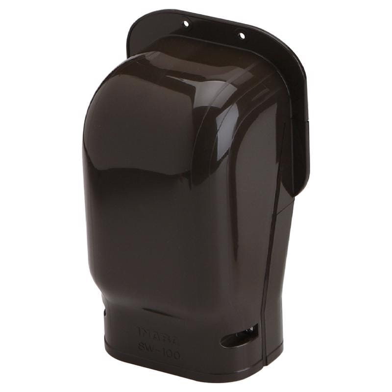 Slimduct 85476 Lineset Cover Wall Inlet 3.75 in. W X 3.5 in. H Brown