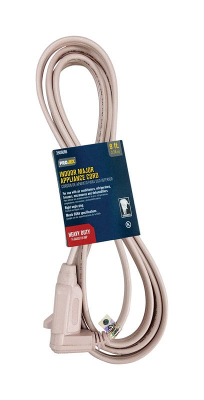 Projex AC-SPT3-009BEP 14/3 SPT-3 250 V 9 ft. L Appliance Cord