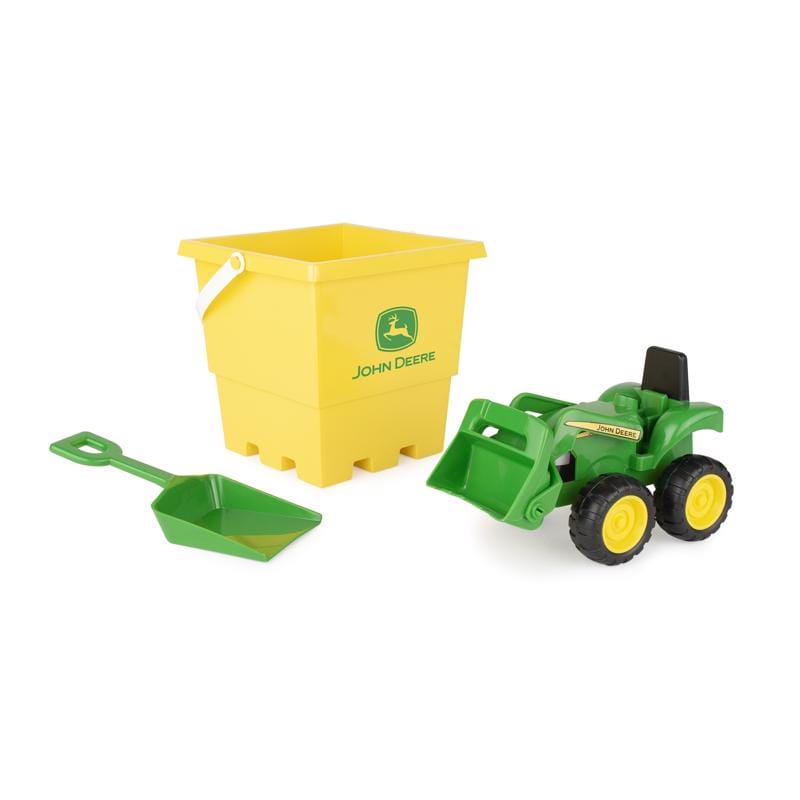 Tomy 47339 John Deere Farm Sandbox Set Green/Yellow 3 pc