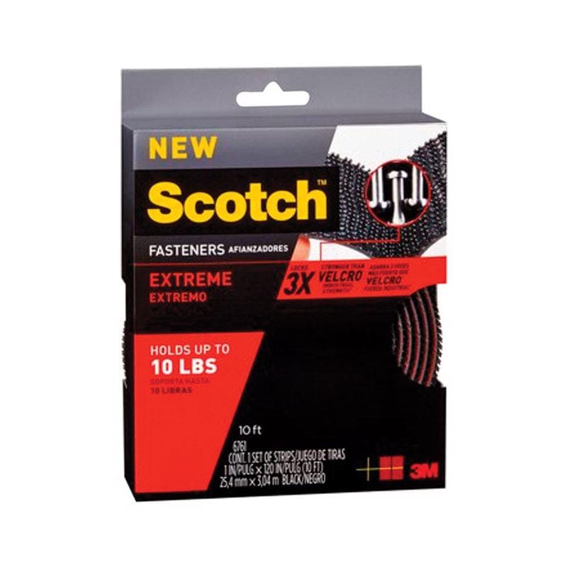 Scotch RF6761 Medium Foam Hook and Loop Fastener 120 in. L 1 pk