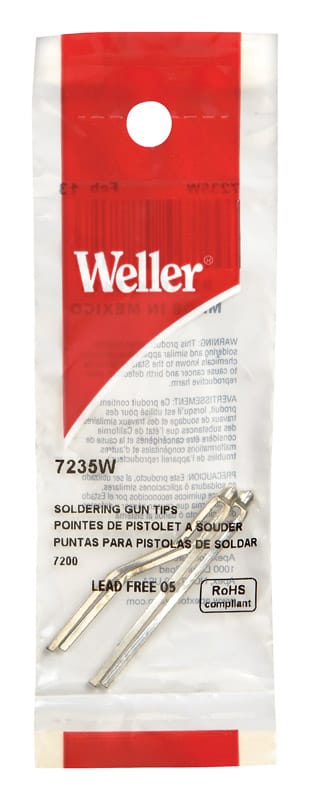 Weller 7235 Lead-Free Soldering Iron Tip Copper 2 pc