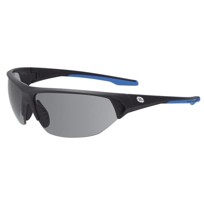 General Electric GE106SAF 06 Series Anti-Fog Impact-Resistant Safety Glasses Smoke Lens Black/Blue Frame 1 pk