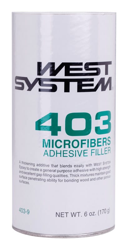 West System 403-9 403 Filler Extra Strength Microfibers Off-White Adhesive Filler 6 oz