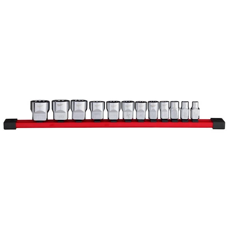 Milwaukee TOOL 48-22-9420 Milwaukee 3/8 in. drive SAE 12 Point Socket 12 pc