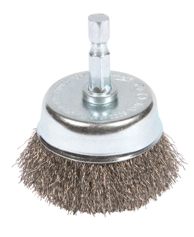 Forney 72731 3"X1/4Shk Coarse Crimp W Cup