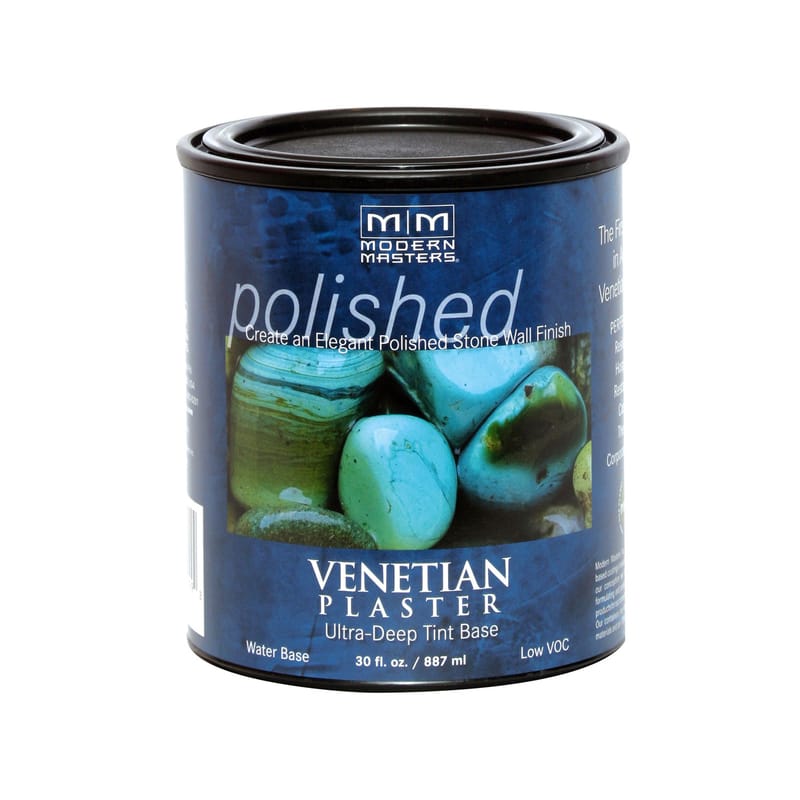 Modern Masters VP200QT Ultra Deep Tint Base Water-Based Acrylic Venetian Plaster 30 oz