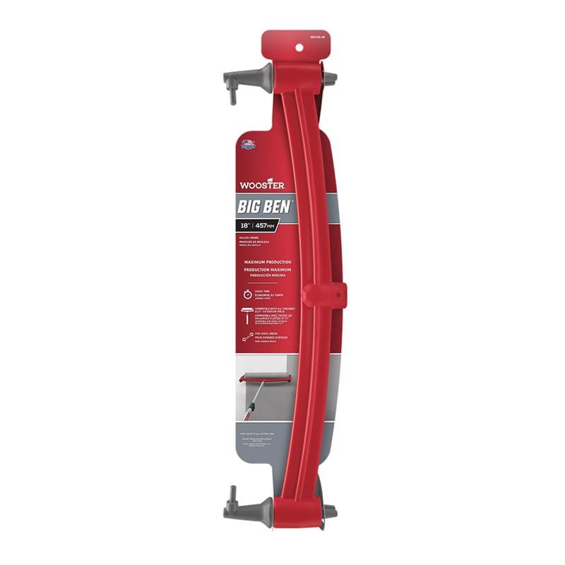 Wooster BR045-18 Big Ben 18 in. W Extension Pole Paint Roller Frame Threaded End